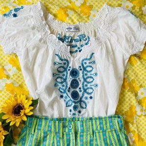 vintage hard rock cafe san francisco hippie folk top